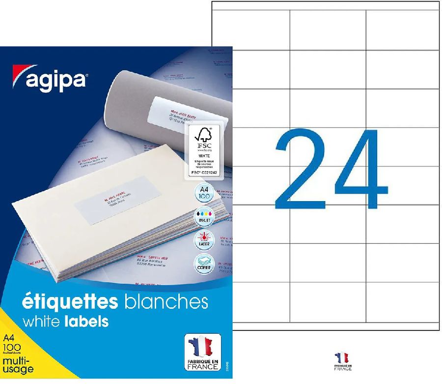 Etiketten Agipa, multifunctionele etiketten