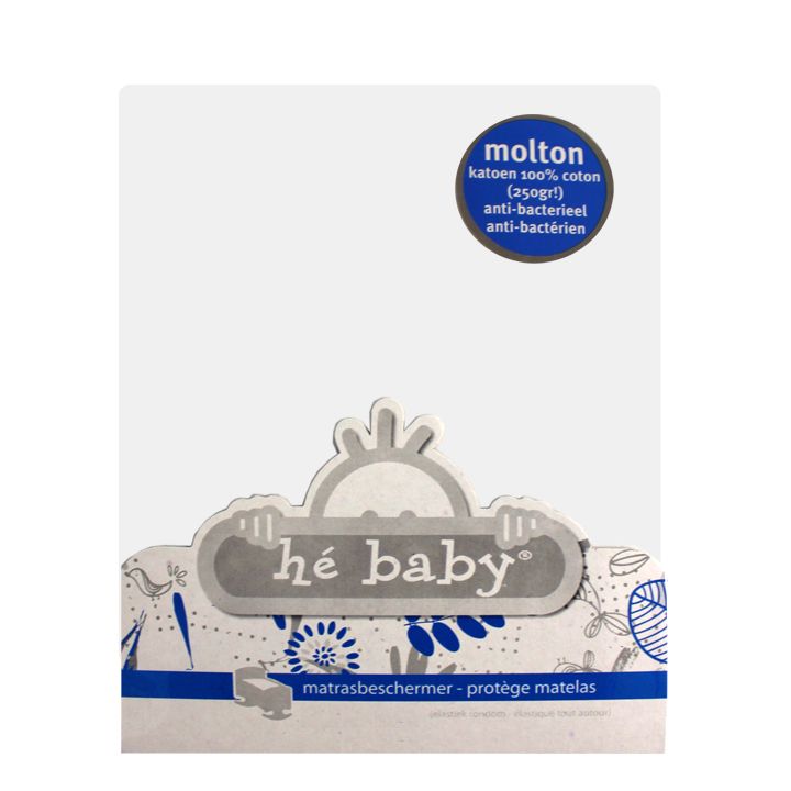 Matrasbeschermer Hé Baby Molton, geschikt voor wieg/draagmand