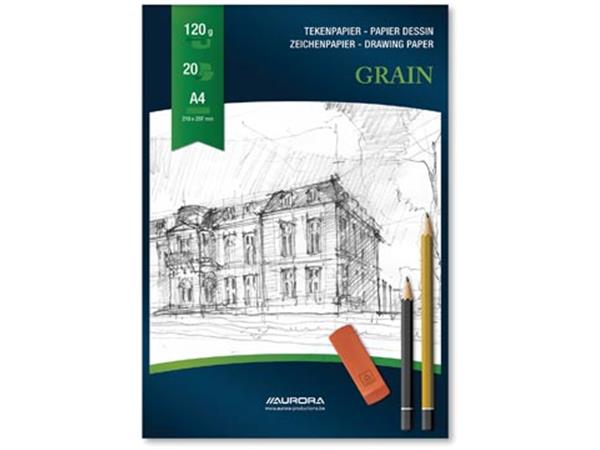 Tekenpapier Aurora Grain, tekenblok