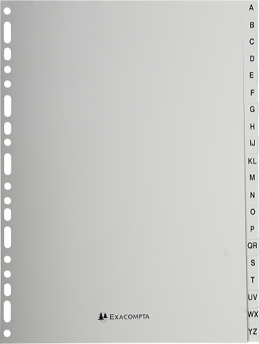 Tussenblad EXACOMPTA, A4, alfabetisch, 20 tabs