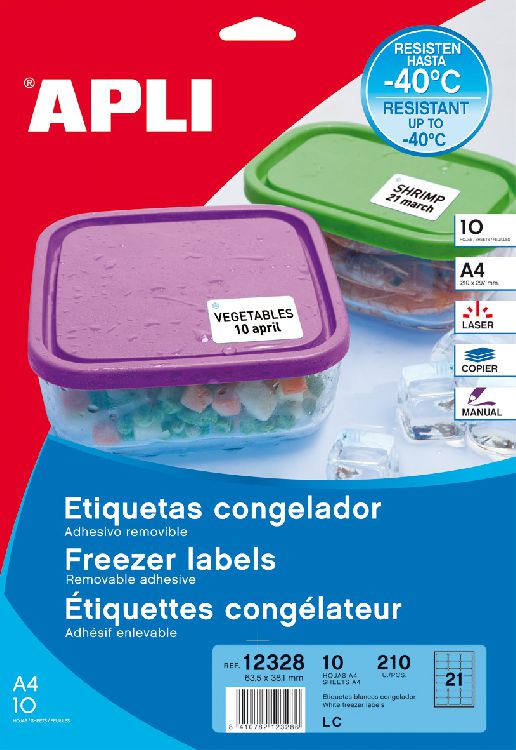 Etiketten Agipa, diepvriesetiketten