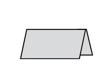 Papier Paperado tafelkaart, standaard