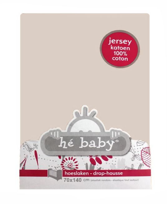 Hoeslaken Hé Baby, geschikt voor babybed 70x140