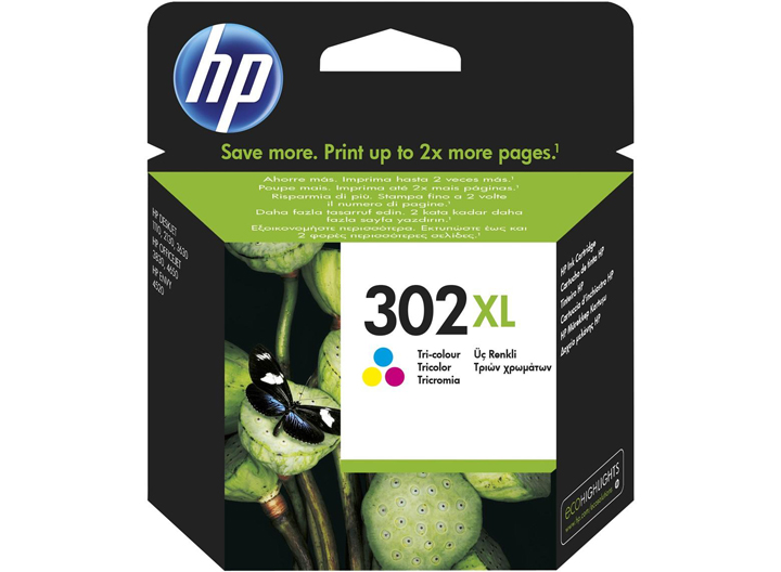 Cartridge HP 302 XL Tri-color (Cyan/Magenta/Yellow)