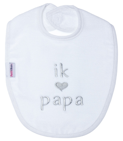Slabbetje PetitVillain Ik hou van papa
