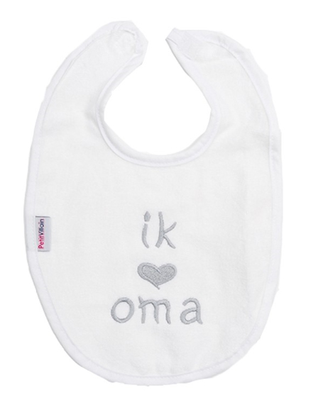 Slabbetje PetitVillain Ik hou van oma