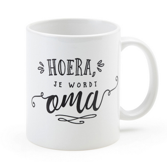 Koffiebeker MINIMOU, Koffiemok Hoera je wordt oma