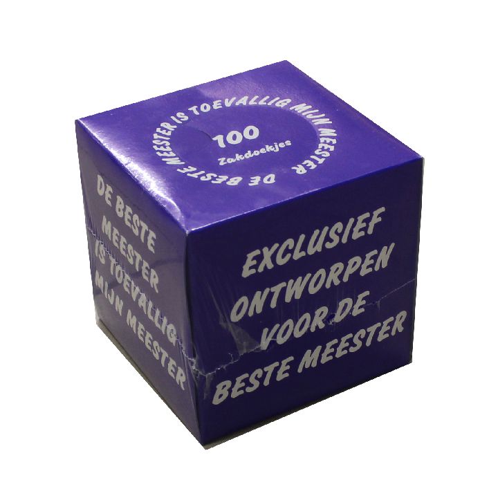 Zakdoekdoosje Speybrouck m&m Super Meester