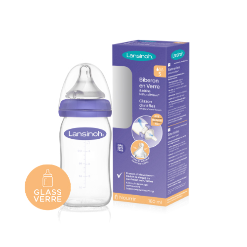 Fles Lansinoh, breedhalsfles, 160 ml