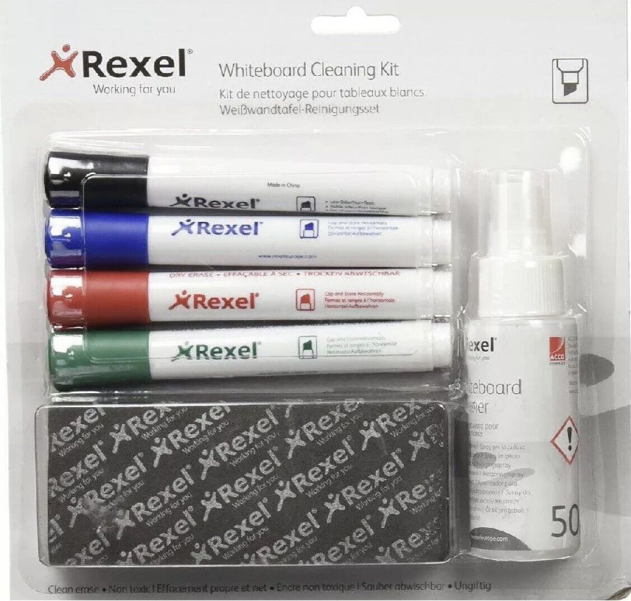 Stift REXEL Starterkit voor Whiteboards, whiteboard marker