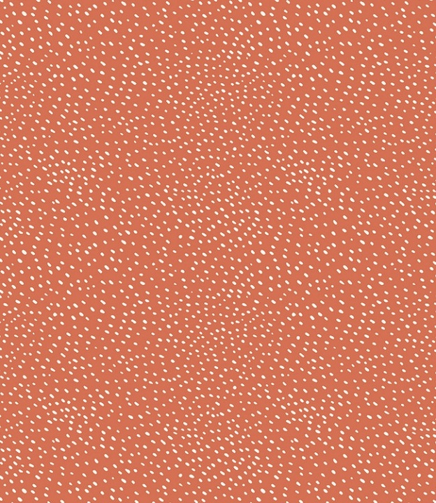 Tafelkleed Spot On Punch, wit/oranje/rood, all over stippenprint, 140 cm