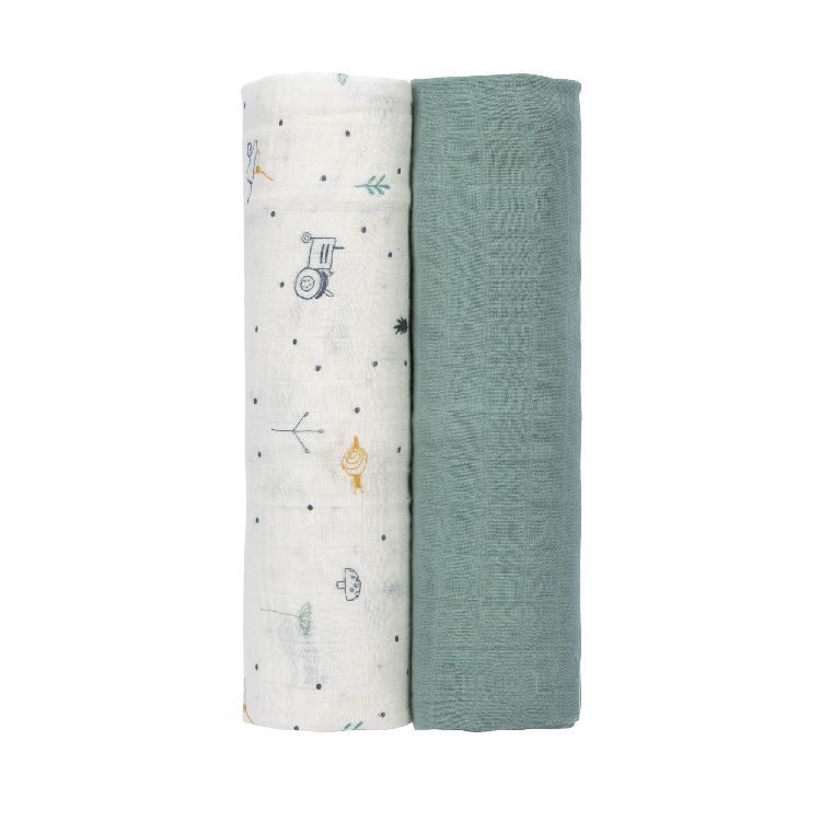 Tetra doek Laessig Heavenly Soft Swaddle XL | Garden Explorer boys