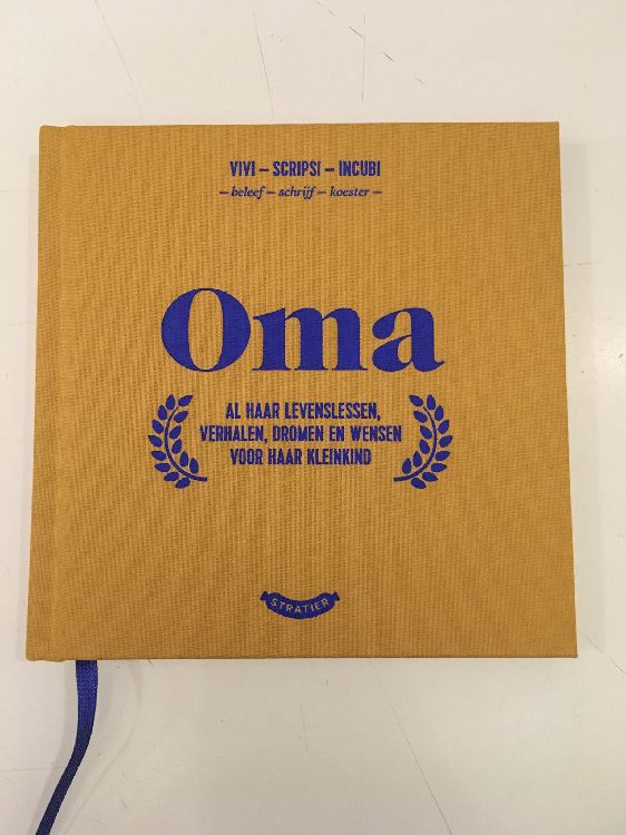 Boek Stratier OMA, invulboek