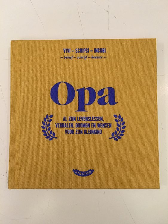 Boek Stratier OPA, invulboek