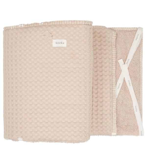 Tochtkussen Koeka Bedomrander/Boxomrander, geschikt voor babybed/park | Amsterdam sand