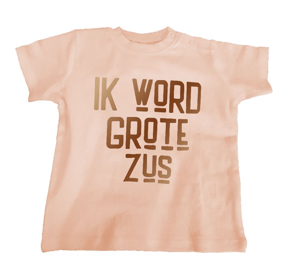T-shirt C-print(T)hings Ik word grote zus