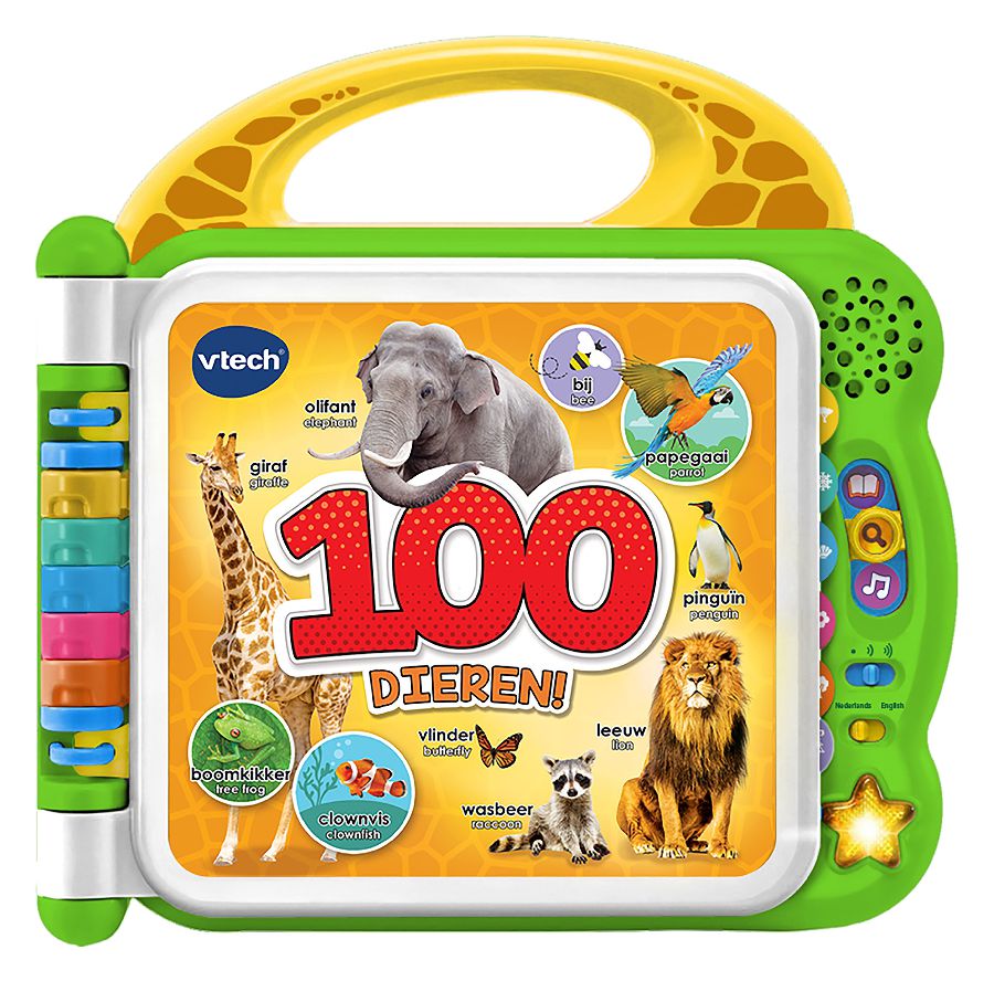 Interactief boek Vtech Mijn Eerste 100 Woordjes - Dieren | geluidenboek