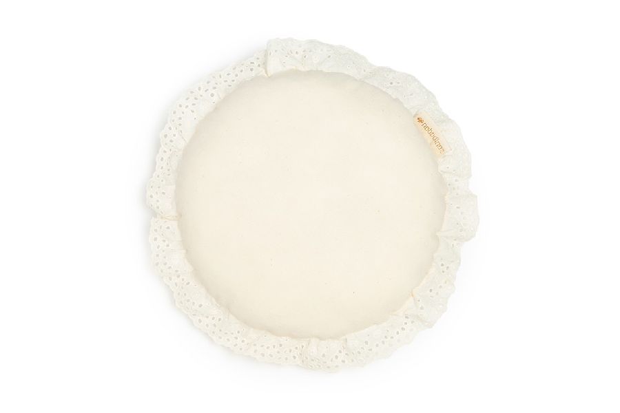Sierkussen Nobodinoz Vera Eyelet Lace, kussen met vaste sloop | Vera Eyelet Lace
