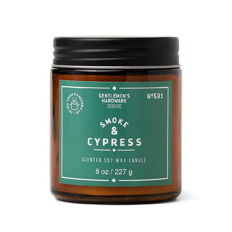 Kaars Gentlemen's Hardware, Jarr Candle, kaars in glas/geurkaars, rook + cipres