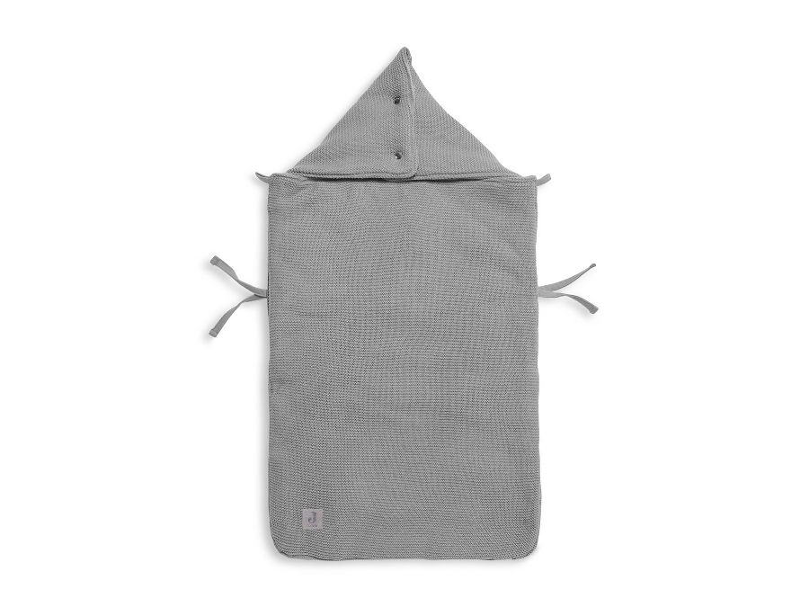 Voetenzak Jollein, geschikt voor autostoel groep 0+ | Basic Knit stone grey