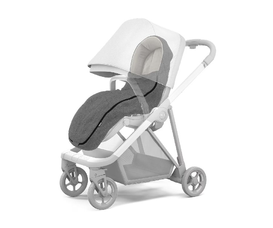 Voetenzak Thule Footmuff, geschikt voor wandelwagen/buggy/fietskar Thule Glide 2/Urban Glide 2/Urban Glide 2 Double/Urban Glide 3/Urban Glide 3 Double/Urban Glide 4-wheel/Sleek/Spring/Shine/Coaster XT 2/Courier 2/Chariot Cab 2/Chariot Lite 1/Chariot Lite 2/Chariot Cross 1 G3/Chariot Cross 2 G3/Chariot Sport 1 G3/Chariot Sport 2 G3