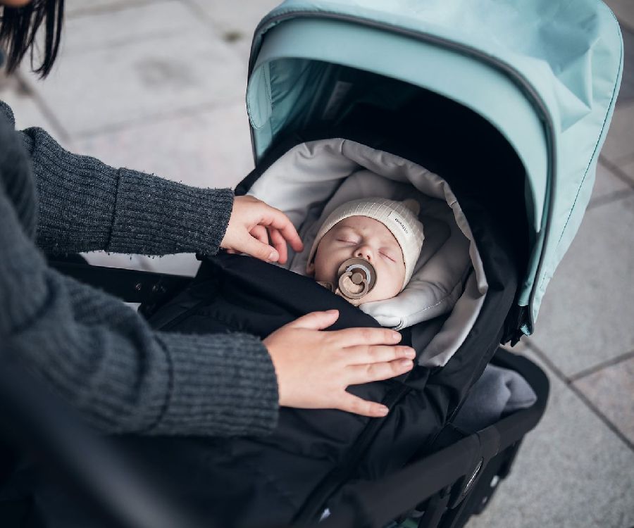 Voetenzak Thule Newborn nest, geschikt voor buggy/wandelwagen Thule Glide 2/Urban Glide 2/Urban Glide 2 Double/Urban Glide 3/Urban Glide 3 Double/Urban Glide 4-wheel/Spring/Shine