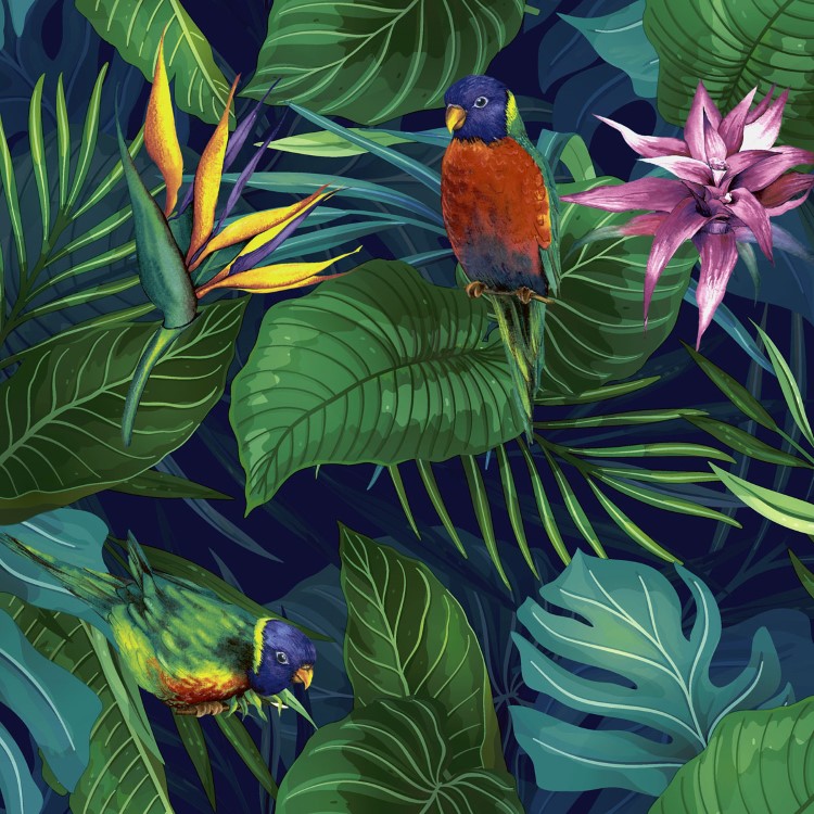 Servetten Paper+Design, Jungle Paraiso, 33 x 33 cm, 20 stuk(s)