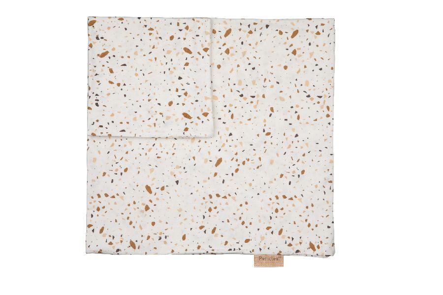 Donsovertrek Pericles, geschikt voor wieg/draagmand/park | Sprinkles taupe