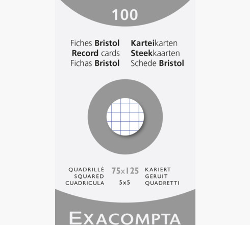 Papier EXACOMPTA, steekkaart