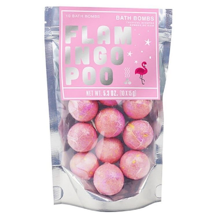 Bruisbal Gift Republic Flamingo Poo Bath Bomb