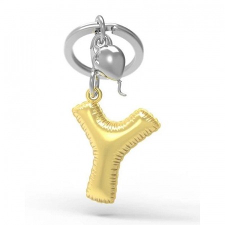 Sleutelhanger Metalmorphose Alphabet - Y, letter | Party Balloon