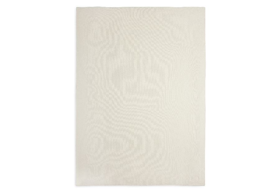 Deken Jollein, geschikt voor wieg/draagmand/park | Basic Knit ivory