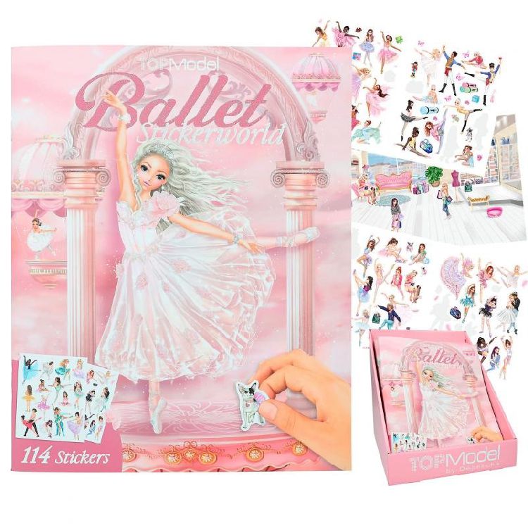 Boek TopModel Stickerworld, stickerboek | Ballet