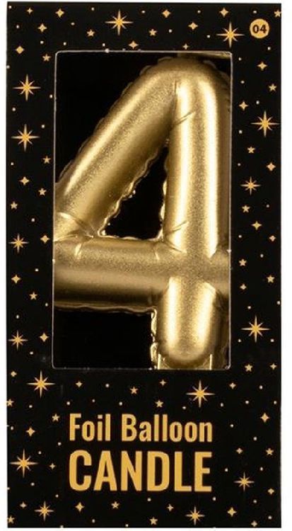 Feestartikelen PD Party Foil Balloon Candles - 4, kaars