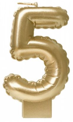 Feestartikelen PD Party Foil Balloon Candles - 5, kaars