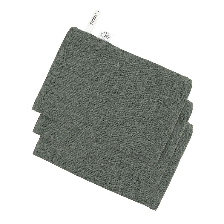 Washandje Laessig Wash Glove | Muslin petrol green