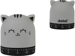 Kookwekker i-total Kitchen Timer Grey Cat