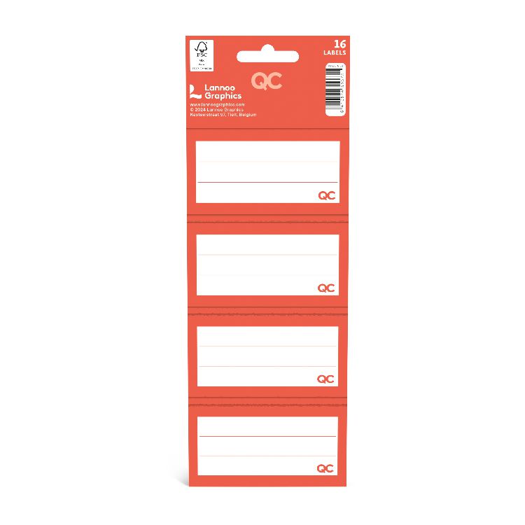 Etiketten Lannoo Graphics, schooletiketten | QC Colour