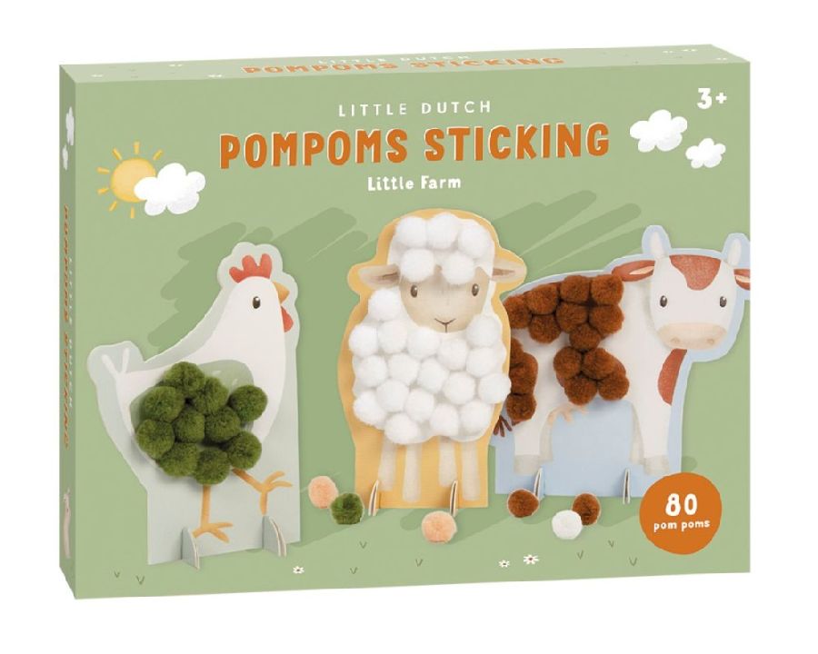 Knutselen Little Dutch Pom Pom Cards | Little Farm