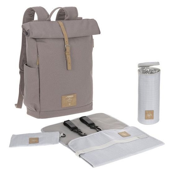 Verzorgingstas Laessig Rolltop Backpack, rugzak met luiermat | Green Label