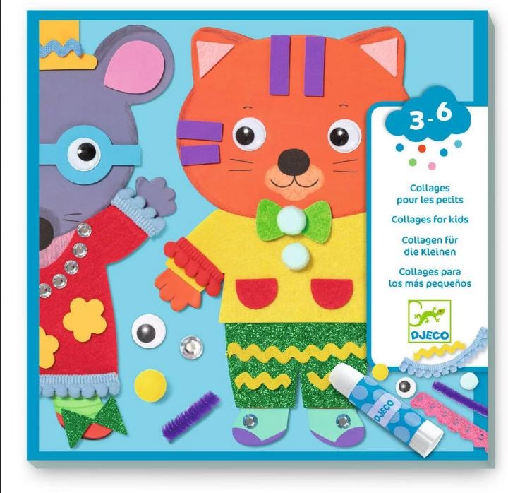 Knutselmateriaal Djeco Little sweethearts | Collages