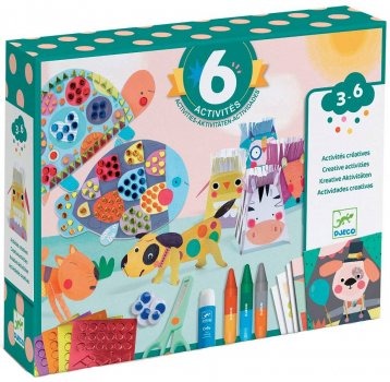 Knutselmateriaal Djeco Animal houses | Multi Activity Kits