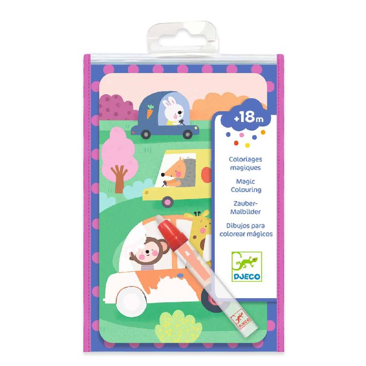 Waterboek Djeco On the road | Colouring