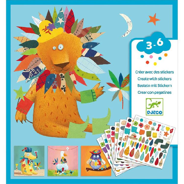 Stickers Djeco Create animals | Stickers