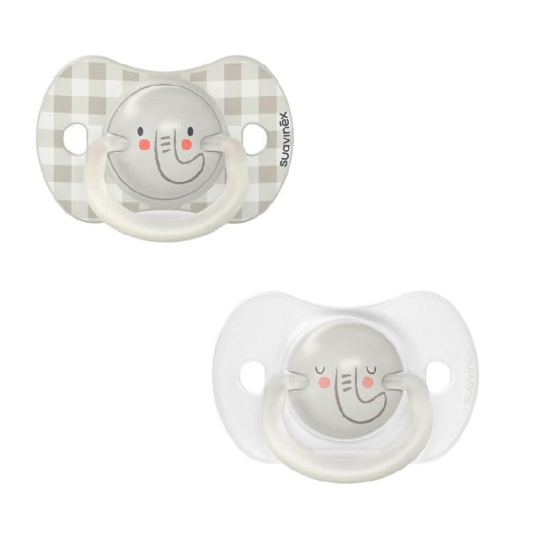 Fopspeen Suavinex Night & Day | Elephant grey