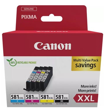 Cartridge CANON 581 XXL Multipack Photo Black/Cyan/Magenta/Yellow