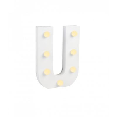 Figuurlamp PD Party, Light Letters - U