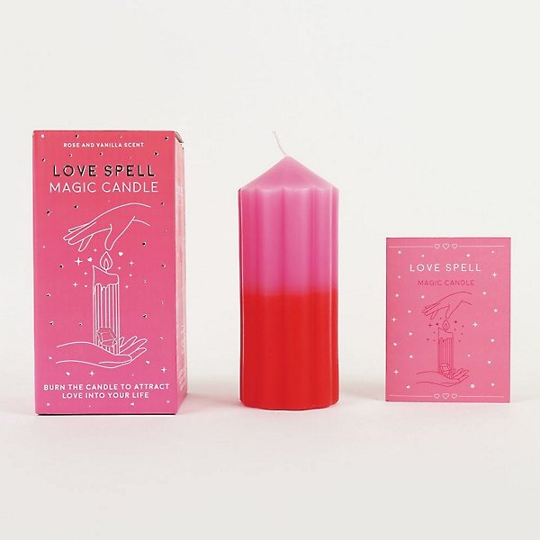 Kaars Gift Republic, Love Spell - Magic Candle, figuurkaars, rozen en vanille