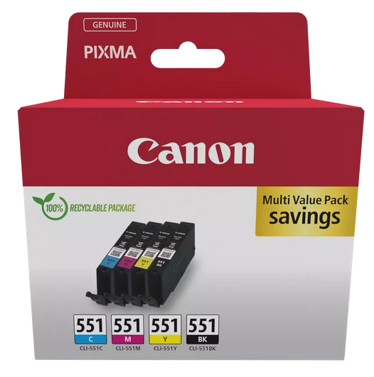 Cartridge CANON 551 Multipack Photo Black/Cyan/Magenta/Yellow