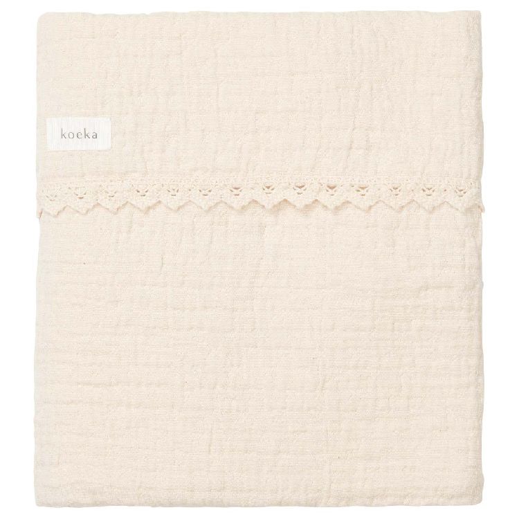 Deken Koeka Lace, geschikt voor babybed 60x120/babybed 70x140 | Elba natural
